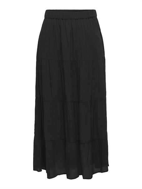 JDYESME LIFE HW MIDI SKIRT WVN black