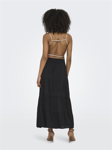JDYESME LIFE HW MIDI SKIRT WVN black