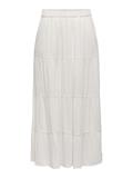 JDYESME LIFE HW MIDI SKIRT WVN cloud dancer