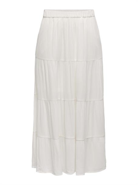 JDYESME LIFE HW MIDI SKIRT WVN cloud dancer