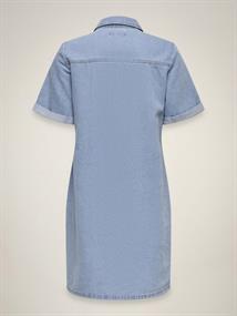 JDYESMEE SS BUTTON DRESS DNM light blue denim