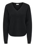 JDYEVIE L/S V-NECK PULLOVER KNT black