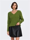 JDYEVIE L/S V-NECK PULLOVER KNT cedar green