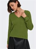JDYEVIE L/S V-NECK PULLOVER KNT cedar green