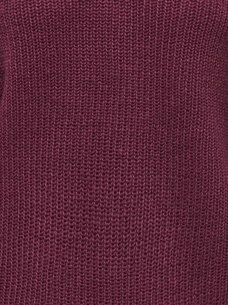 JDYEVIE L/S V-NECK PULLOVER KNT windsor wine