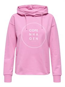 JDYGAMMA L/S HOOD SWEAT JRS DIA rosebloom