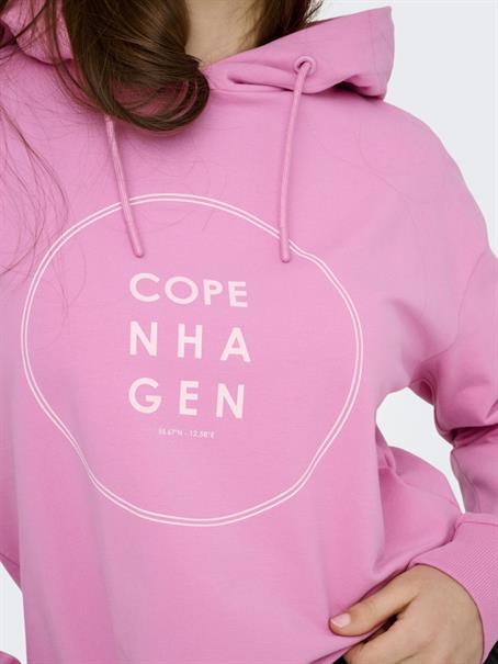 JDYGAMMA L/S HOOD SWEAT JRS DIA rosebloom