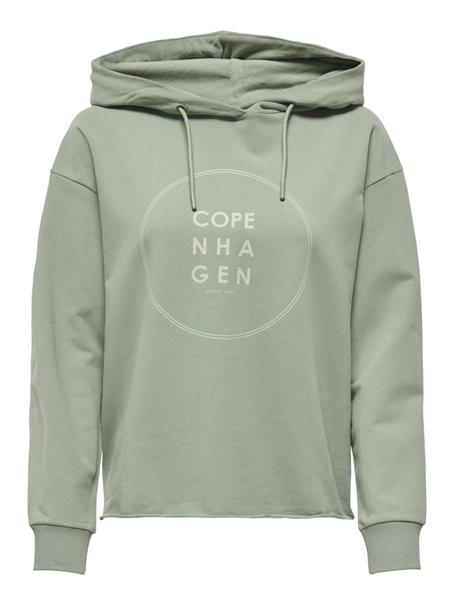 JDYGAMMA L/S HOOD SWEAT JRS DIA sea spray