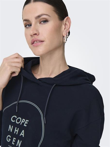 JDYGAMMA L/S HOOD SWEAT JRS DIA sky captain