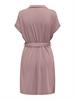 JDYHAZEL S/S MODAL BELT DRESS JRS woodrose