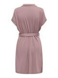 JDYHAZEL S/S MODAL BELT DRESS JRS woodrose