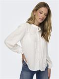 JDYJADE LIFE L/S DOBBY LACE SHIRT WVN cloud dancer