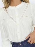 JDYJADE LIFE L/S DOBBY LACE SHIRT WVN cloud dancer