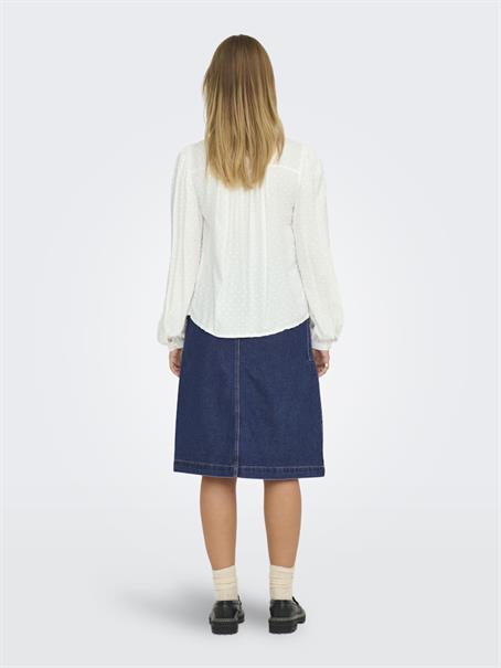 JDYJADE LIFE L/S DOBBY LACE SHIRT WVN cloud dancer