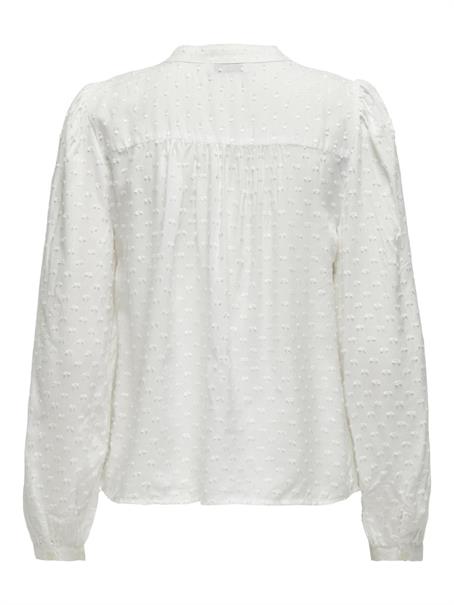 JDYJADE LIFE L/S DOBBY LACE SHIRT WVN cloud dancer