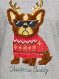 JDYJOLLY PARIS L/S SWEAT JRS DIA light grey melange
