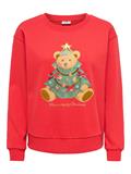 JDYJOLLY PARIS L/S SWEAT JRS DIA mars red