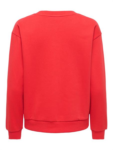 JDYJOLLY PARIS L/S SWEAT JRS DIA mars red