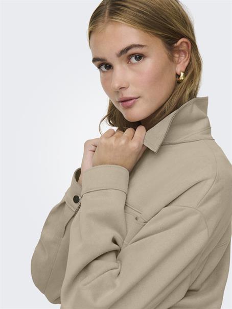 JDYJULLE L/S FAKE SUEDE SHIRT JRS NOOS oxford tan