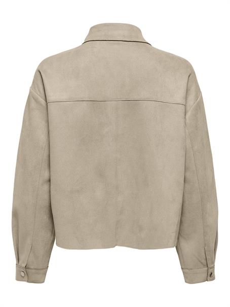 JDYJULLE L/S FAKE SUEDE SHIRT JRS NOOS oxford tan