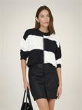 JDYJUSTY L/S MIX STRUC PULLOVER KNT NOOS black