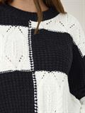 JDYJUSTY L/S MIX STRUC PULLOVER KNT NOOS black