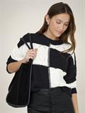 JDYJUSTY L/S MIX STRUC PULLOVER KNT NOOS black