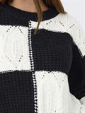 JDYJUSTY L/S MIX STRUC PULLOVER KNT NOOS black