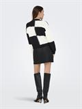 JDYJUSTY L/S MIX STRUC PULLOVER KNT NOOS black