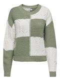 JDYJUSTY L/S MIX STRUC PULLOVER KNT NOOS sea spray