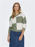 JDYJUSTY L/S MIX STRUC PULLOVER KNT NOOS sea spray