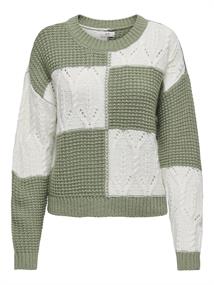 JDYJUSTY L/S MIX STRUC PULLOVER KNT NOOS sea spray
