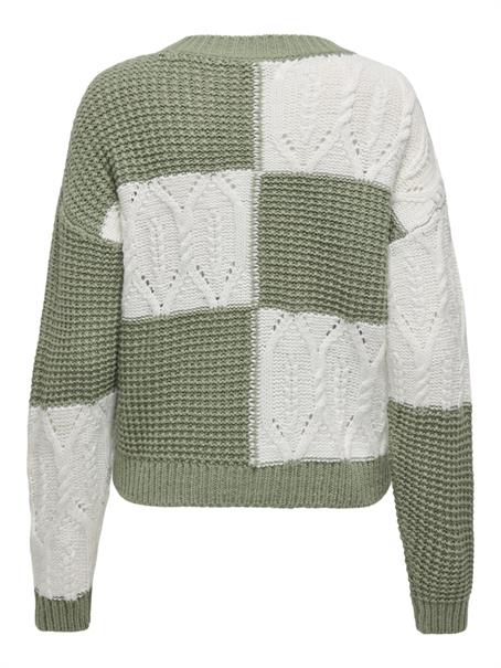 JDYJUSTY L/S MIX STRUC PULLOVER KNT NOOS sea spray