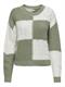 JDYJUSTY L/S MIX STRUC PULLOVER KNT NOOS sea spray