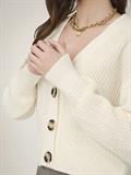 JDYJUSTY L/S SHORT CARDIGAN KNT NOOS eggnog
