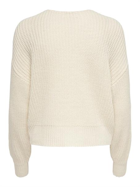 JDYJUSTY L/S SHORT CARDIGAN KNT NOOS eggnog