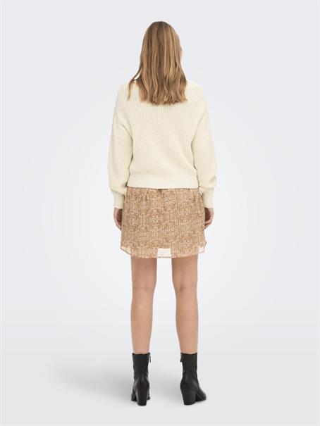 JDYJUSTY L/S SHORT CARDIGAN KNT NOOS eggnog