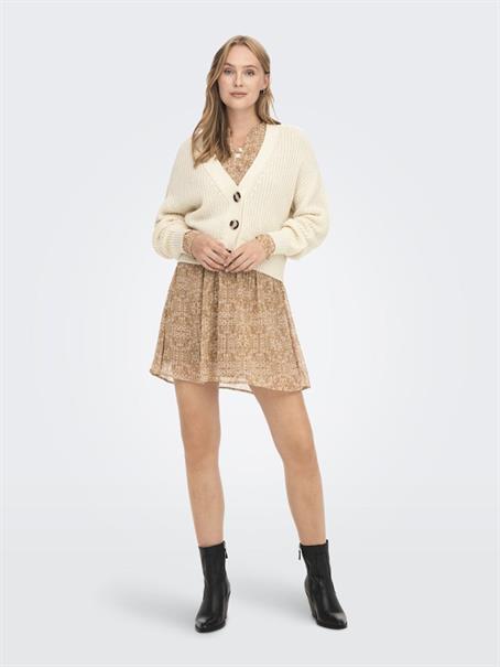 JDYJUSTY L/S SHORT CARDIGAN KNT NOOS eggnog