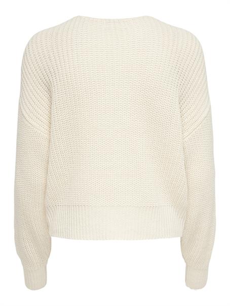 JDYJUSTY L/S SHORT CARDIGAN KNT NOOS eggnog