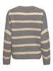 JDYJUSTY L/S STRIPE PULLOVER KNT NOOS driftwood