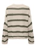 JDYJUSTY L/S STRIPE PULLOVER KNT NOOS eggnog1