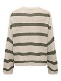 JDYJUSTY L/S STRIPE PULLOVER KNT NOOS eggnog1
