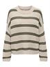 JDYJUSTY L/S STRIPE PULLOVER KNT NOOS eggnog1