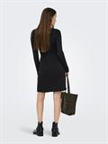 JDYKATE L/S O-NECK DRESS KNT black