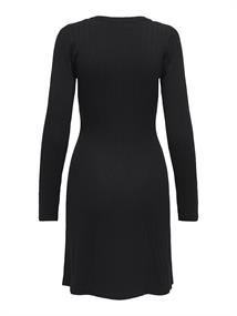 JDYKATE L/S O-NECK DRESS KNT black