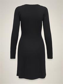 JDYKATE L/S O-NECK DRESS KNT black
