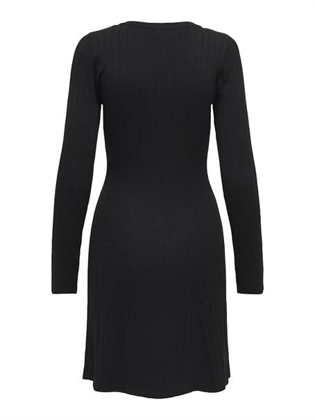 JDYKATE L/S O-NECK DRESS KNT black