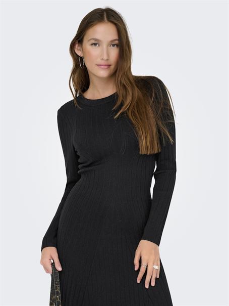 JDYKATE L/S O-NECK DRESS KNT black