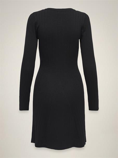 JDYKATE L/S O-NECK DRESS KNT black