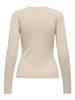 JDYKATE L/S PULLOVER KNT sandshell